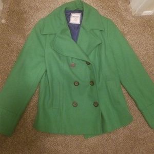 Old Navy Green Peacoat